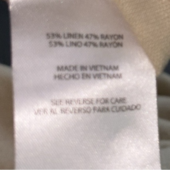 Express Linen Blend Square Neck Top - Picture 3 of 7